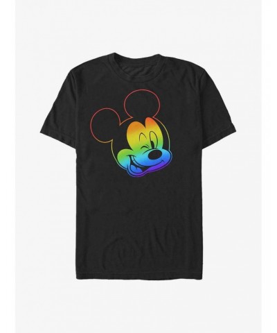 Disney Mickey Mouse Rainbow Mickey T-Shirt $7.65 T-Shirts