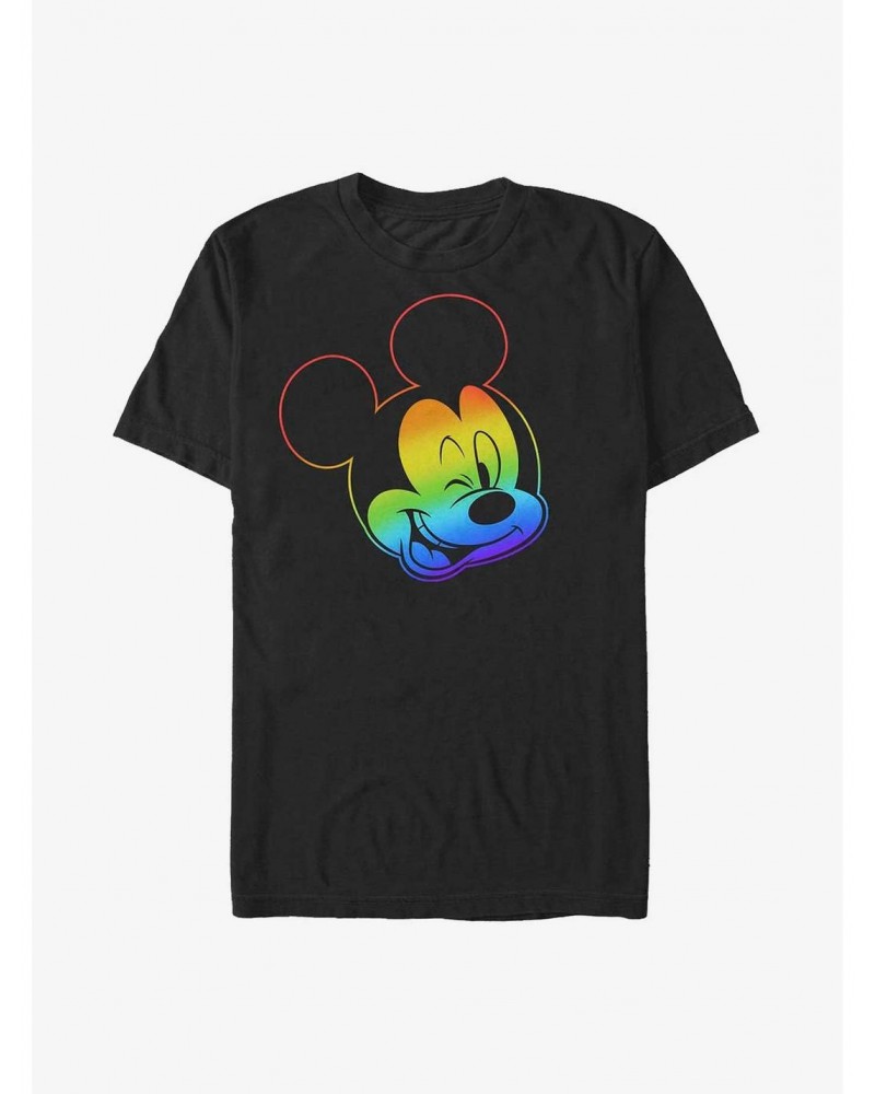 Disney Mickey Mouse Rainbow Mickey T-Shirt $7.65 T-Shirts