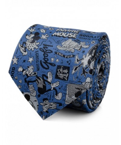 Disney100 Mickey Mouse & Friends Vintage Blue Tie $24.92 Ties
