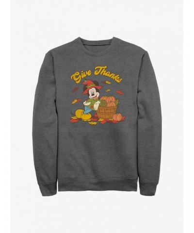 Disney Mickey Mouse Thankful Mouse Sweatshirt $11.51 Sweatshirts
