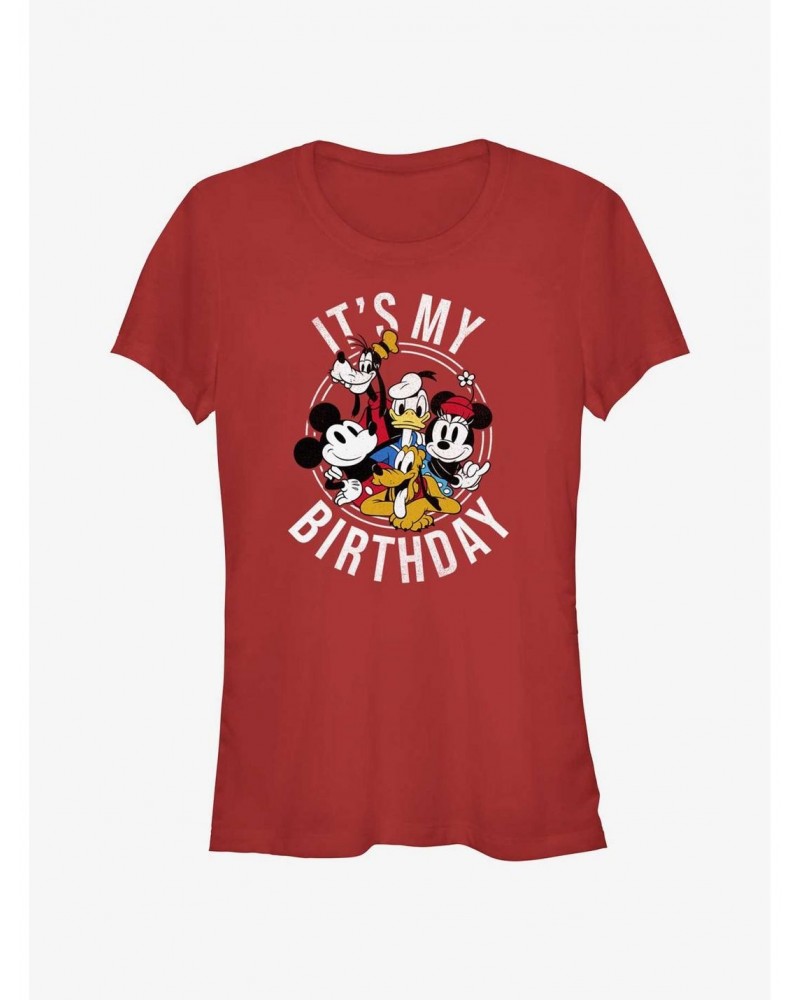 Disney Mickey Mouse Mickey and Friends Birthday Girls T-Shirt $9.96 T-Shirts