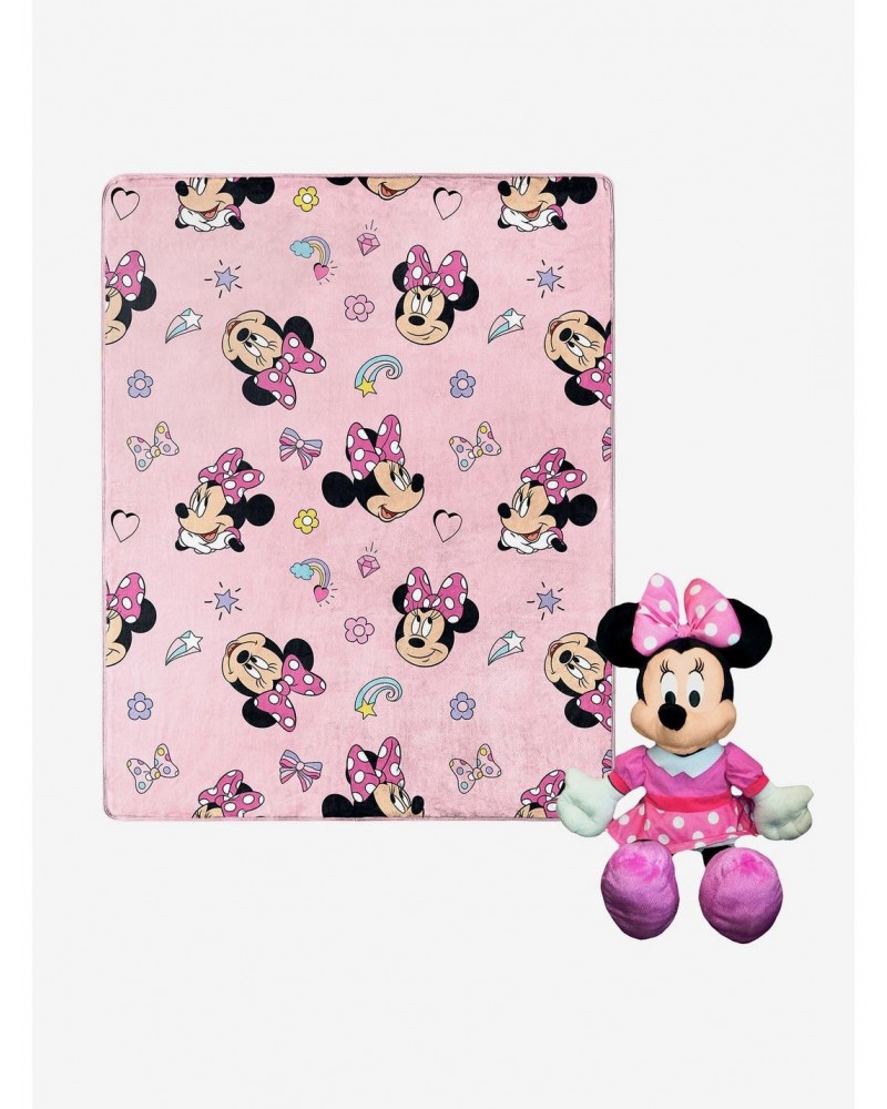 Disney Minnie M Favorite Things Hugger Pillow and Throw Set $13.28 Throw Set