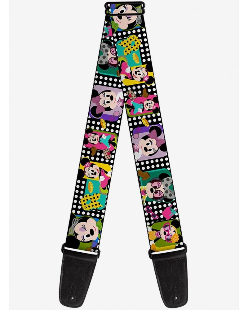 Disney Minnie Mouse Fashion Poses Polka Dot Guitar Strap $7.47 Guitar Straps