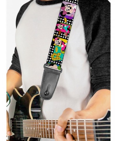 Disney Minnie Mouse Fashion Poses Polka Dot Guitar Strap $7.47 Guitar Straps