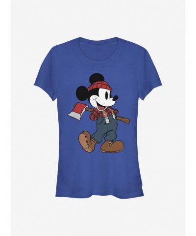 Disney Mickey Mouse Lumberjack Mickey Girls T-Shirt $6.77 T-Shirts