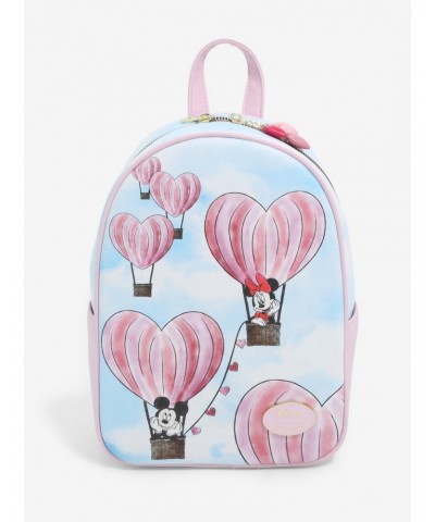 Her Universe Disney Mickey Mouse & Minnie Mouse Heart Balloon Mini Backpack $18.41 Backpacks