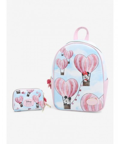 Her Universe Disney Mickey Mouse & Minnie Mouse Heart Balloon Mini Backpack $18.41 Backpacks