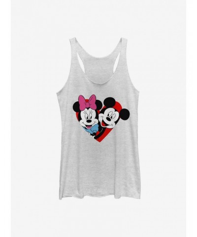 Disney Mickey Mouse Mickey Minnie Heart Girls Tank $6.84 Tanks