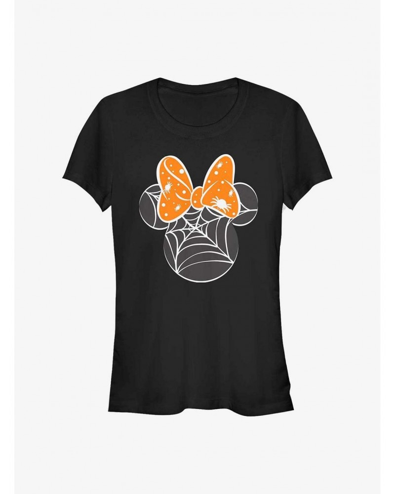 Disney Minnie Mouse Spider Webs Girls T-Shirt $9.36 T-Shirts