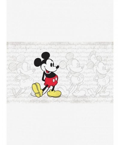Disney Mickey Mouse: Classic Mickey Chair Rail Prepasted Mural $81.45 Murals