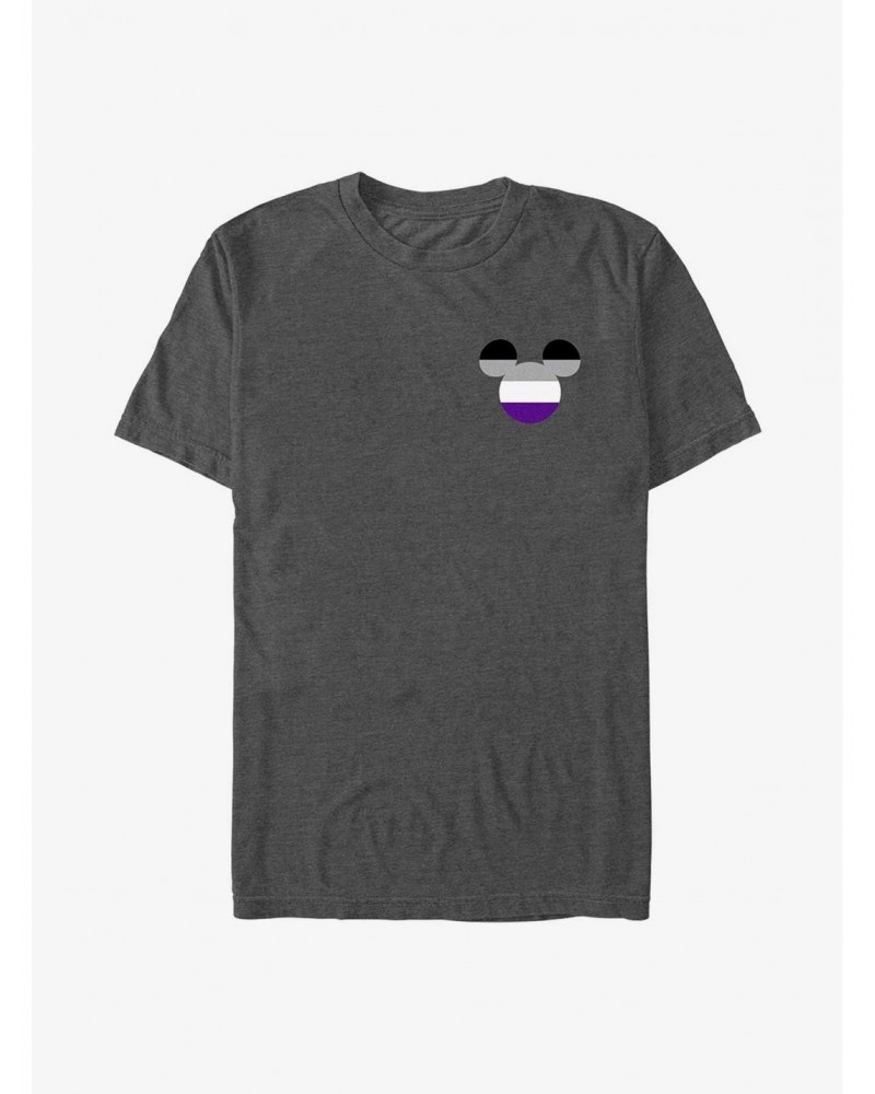 Disney Mickey Mouse Asexual Badge Pride T-Shirt $8.60 T-Shirts