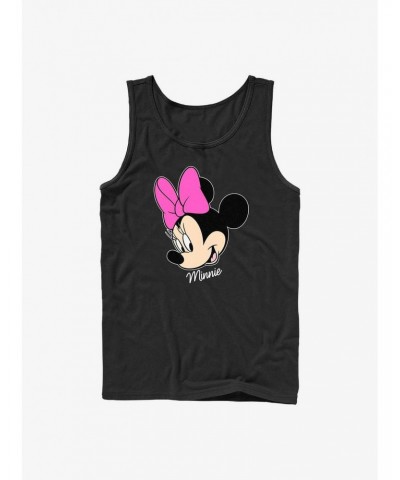Disney Minnie Mouse Minnie Big Face Tank Top $7.77 Tops