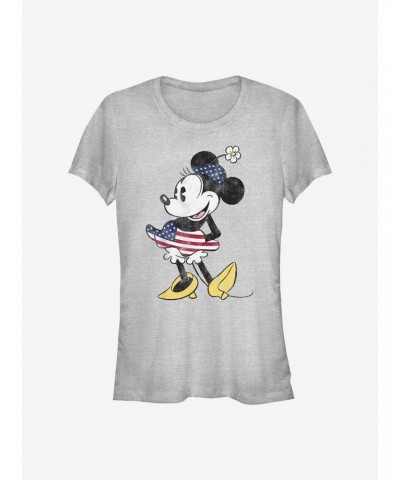 Disney Minnie Mouse Vintage U.S. Flag Girls T-Shirt $7.17 T-Shirts
