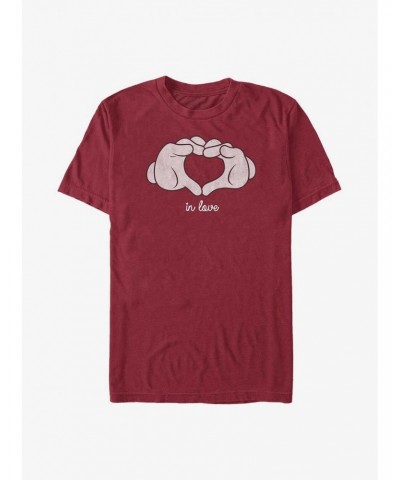 Disney Mickey Mouse Glove Heart T-Shirt $8.03 T-Shirts