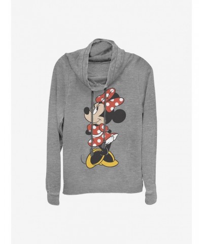 Disney Minnie Mouse Traditional Minnie Cowlneck Long-Sleeve Girls Top $16.88 Tops