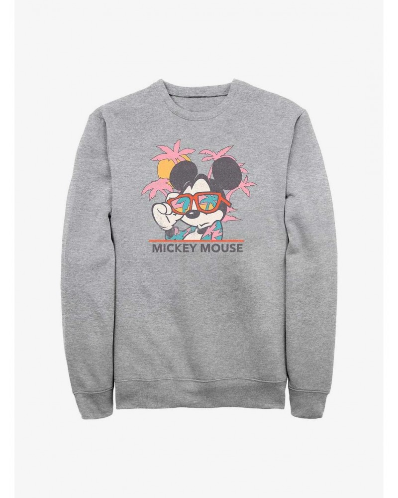 Disney Mickey Mouse Beach Sunglasses Sweatshirt $12.40 Sweatshirts