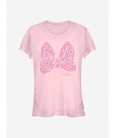 Disney Minnie Mouse Pink Leopard Girls T-Shirt $6.37 T-Shirts