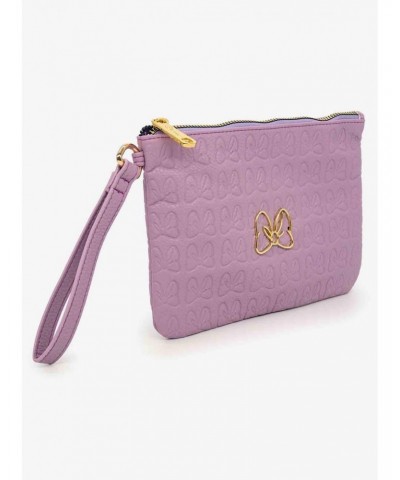 Disney Minnie Mouse Bow Vegan Leather Wristlet Wallet $12.43 Wallets