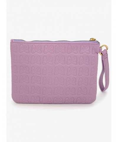 Disney Minnie Mouse Bow Vegan Leather Wristlet Wallet $12.43 Wallets