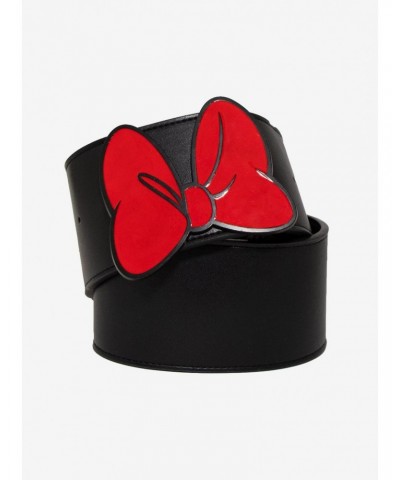 Disney Minnie Mouse Red Bow Vegan Leather Belt $6.27 Belts