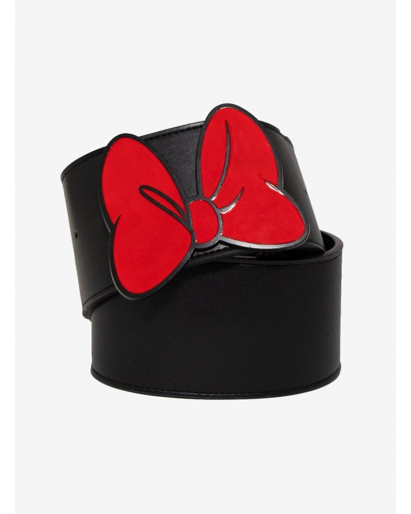 Disney Minnie Mouse Red Bow Vegan Leather Belt $6.27 Belts