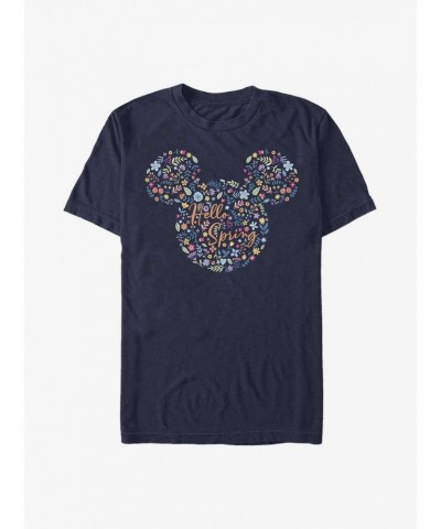 Disney Mickey Mouse Floral Ears T-Shirt $6.31 T-Shirts