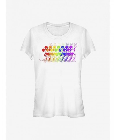 Disney Mickey Mouse Rainbow Mouse Girls T-Shirt $6.57 T-Shirts