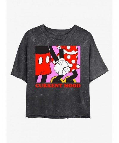 Disney Minnie Mouse Current Mood Mineral Wash Crop Girls T-Shirt $7.40 T-Shirts