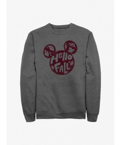 Disney Mickey Mouse Hello Fall Crew Sweatshirt $13.87 Sweatshirts