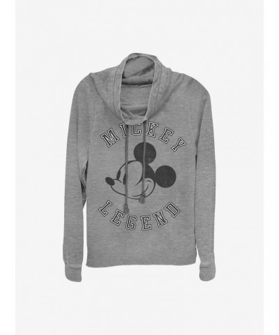 Disney Mickey Mouse Mickey Legend Cowlneck Long-Sleeve Girls Top $15.80 Tops