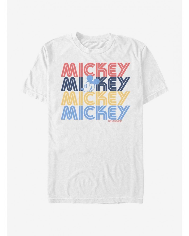 Disney Mickey Mouse Retro Stack T-Shirt $8.60 T-Shirts