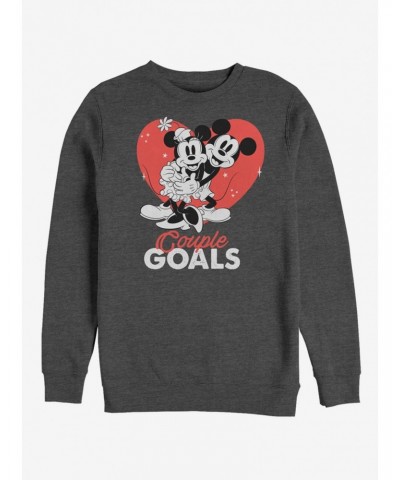 Disney Mickey Mouse Couple Goals Crew Sweatshirt $8.86 Sweatshirts