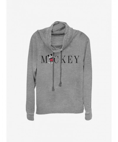 Disney Mickey Mouse Simply Mickey Cowlneck Long-Sleeve Girls Top $17.24 Tops