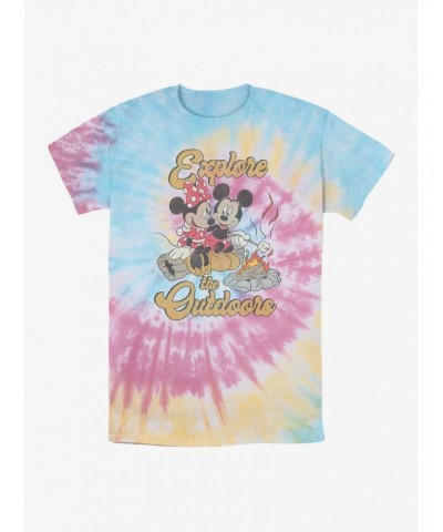 Disney Mickey Mouse Explore The Outdoors Tie Dye T-Shirt $9.12 T-Shirts