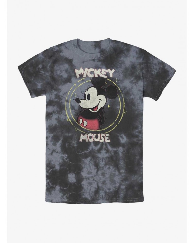 Disney Mickey Mouse Happy Mickey Tie-Dye T-Shirt $8.29 T-Shirts