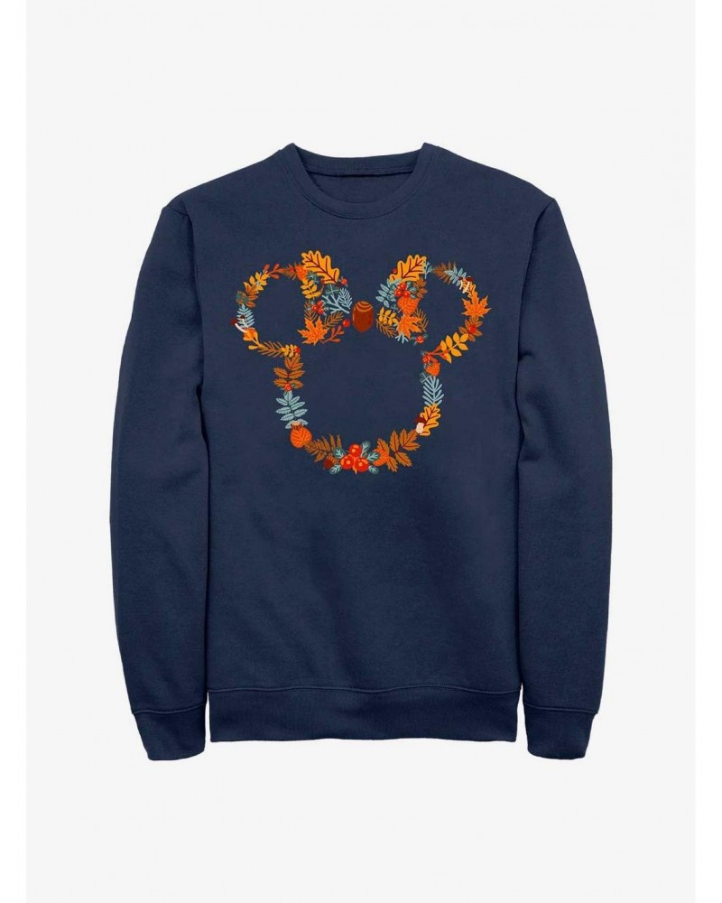 Disney Minnie Mouse Fall Leaf Wreath T-Shirt $14.46 T-Shirts