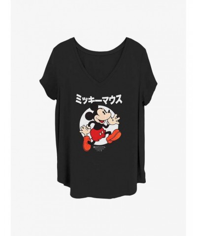 Disney Mickey Mouse Kanji Comic Girls T-Shirt Plus Size $9.94 T-Shirts