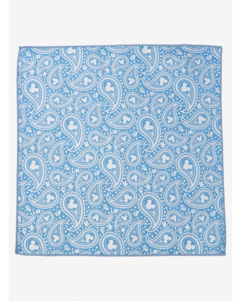 Disney Mickey Mouse Paisley Teal Pocket Square $14.31 Squares