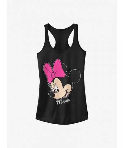 Disney Minnie Mouse Minnie Big Face Girls Tank $6.37 Tanks