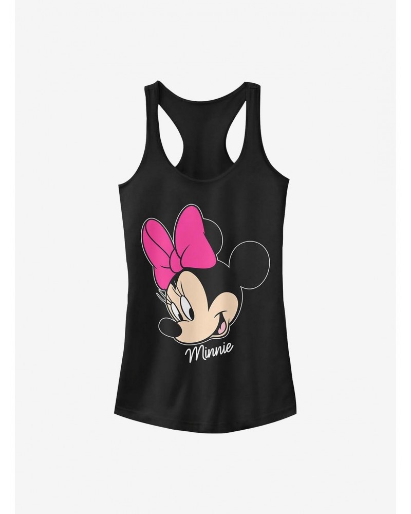 Disney Minnie Mouse Minnie Big Face Girls Tank $6.37 Tanks