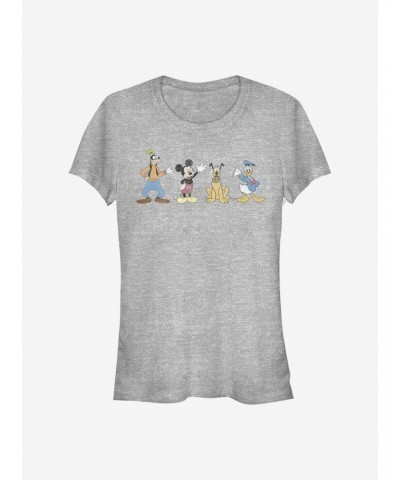 Disney Mickey Mouse Disney Mickey Mouse Group Girls T-Shirt $7.17 T-Shirts