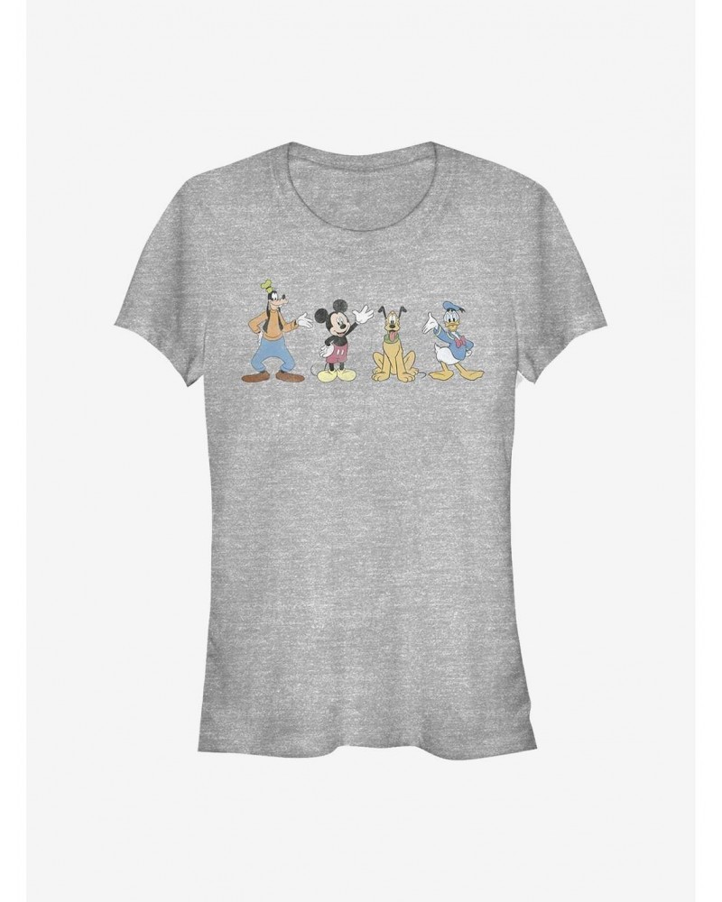 Disney Mickey Mouse Disney Mickey Mouse Group Girls T-Shirt $7.17 T-Shirts