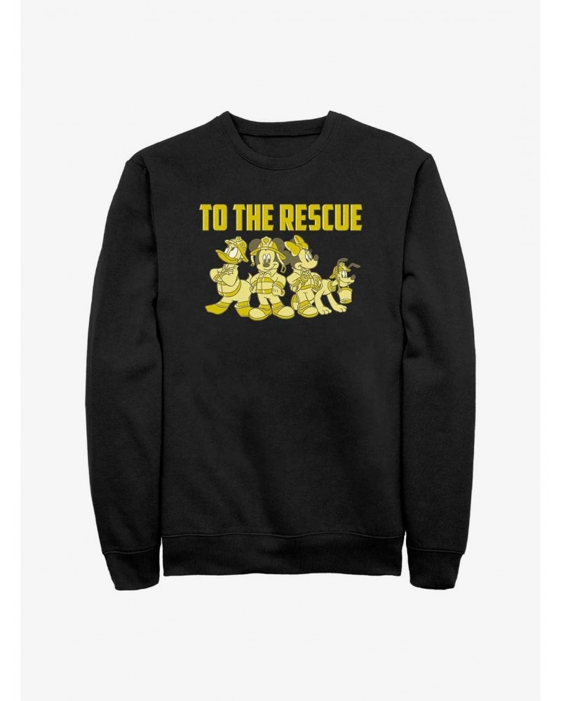 Disney Mickey Mouse Thanks Firefighters Sweatshirt $9.15 Sweatshirts