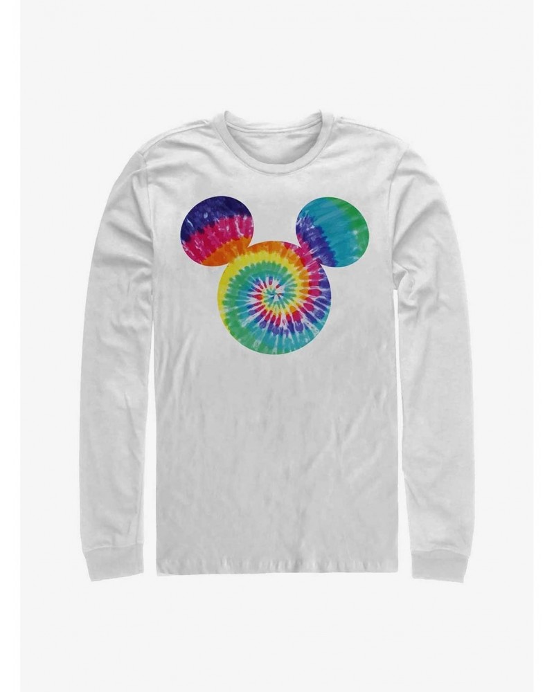 Disney Mickey Mouse Mickey Tie Dye Fill Long-Sleeve T-Shirt $11.32 T-Shirts