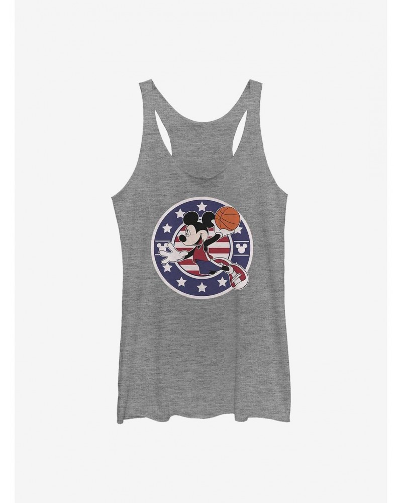 Disney Mickey Mouse Basketball Americana Girls Tank $7.04 Tanks