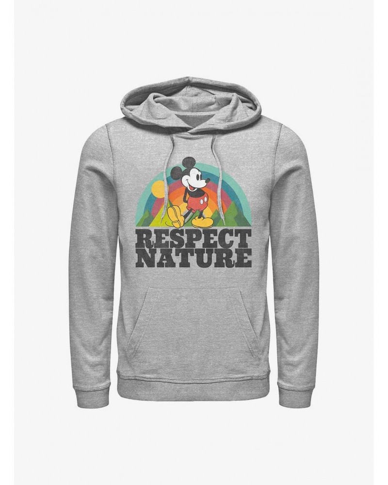 Disney Mickey Mouse Respect Nature Hoodie $12.93 Hoodies