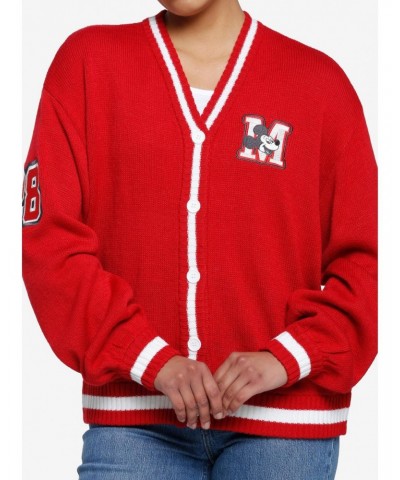 Her Universe Disney100 Mickey Mouse Club Vintage Girls Varsity Cardigan $14.05 Cardigans