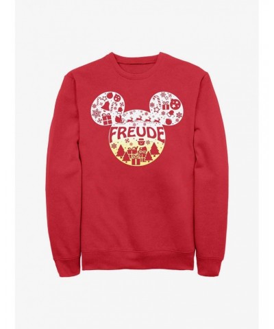 Disney Mickey Mouse Freude Joy in German Ears Sweatshirt $10.63 Sweatshirts
