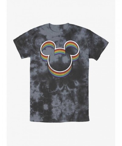 Disney Mickey Mouse Rainbow Ears Tie-Dye T-Shirt $10.36 T-Shirts