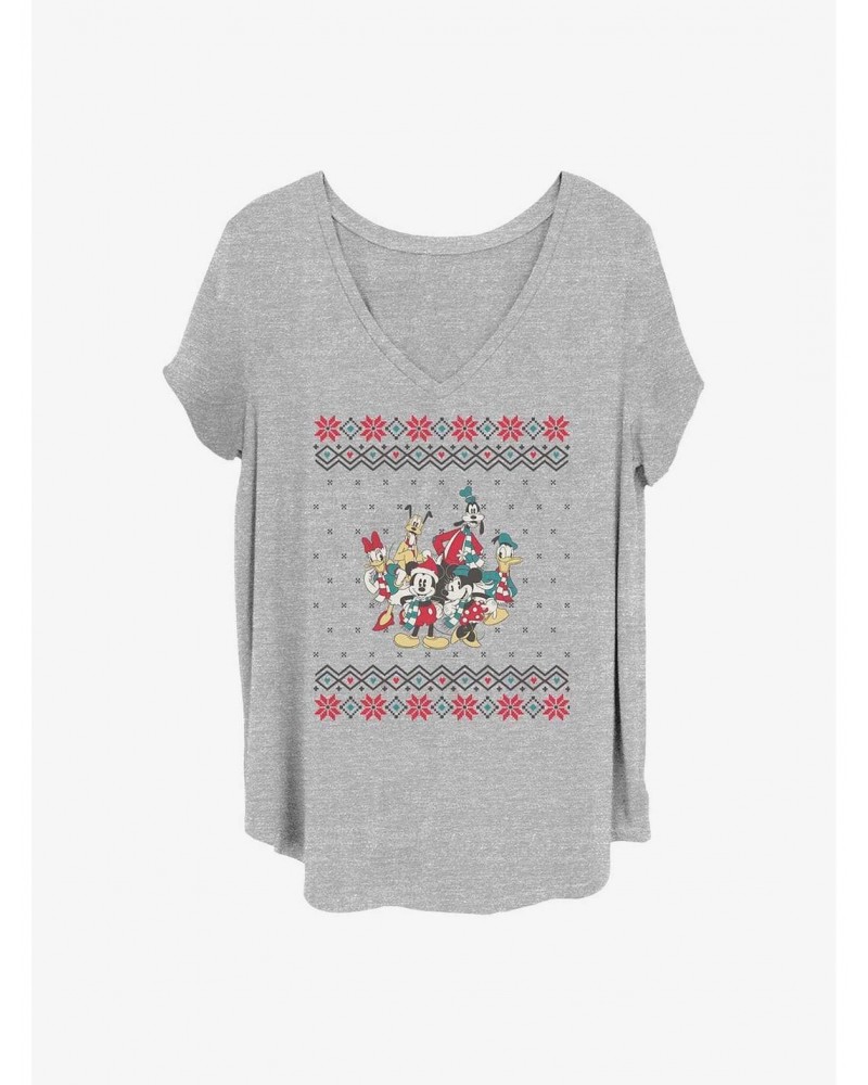 Disney Mickey Mouse Mickey And Friends Christmas Girls T-Shirt Plus Size $9.71 T-Shirts